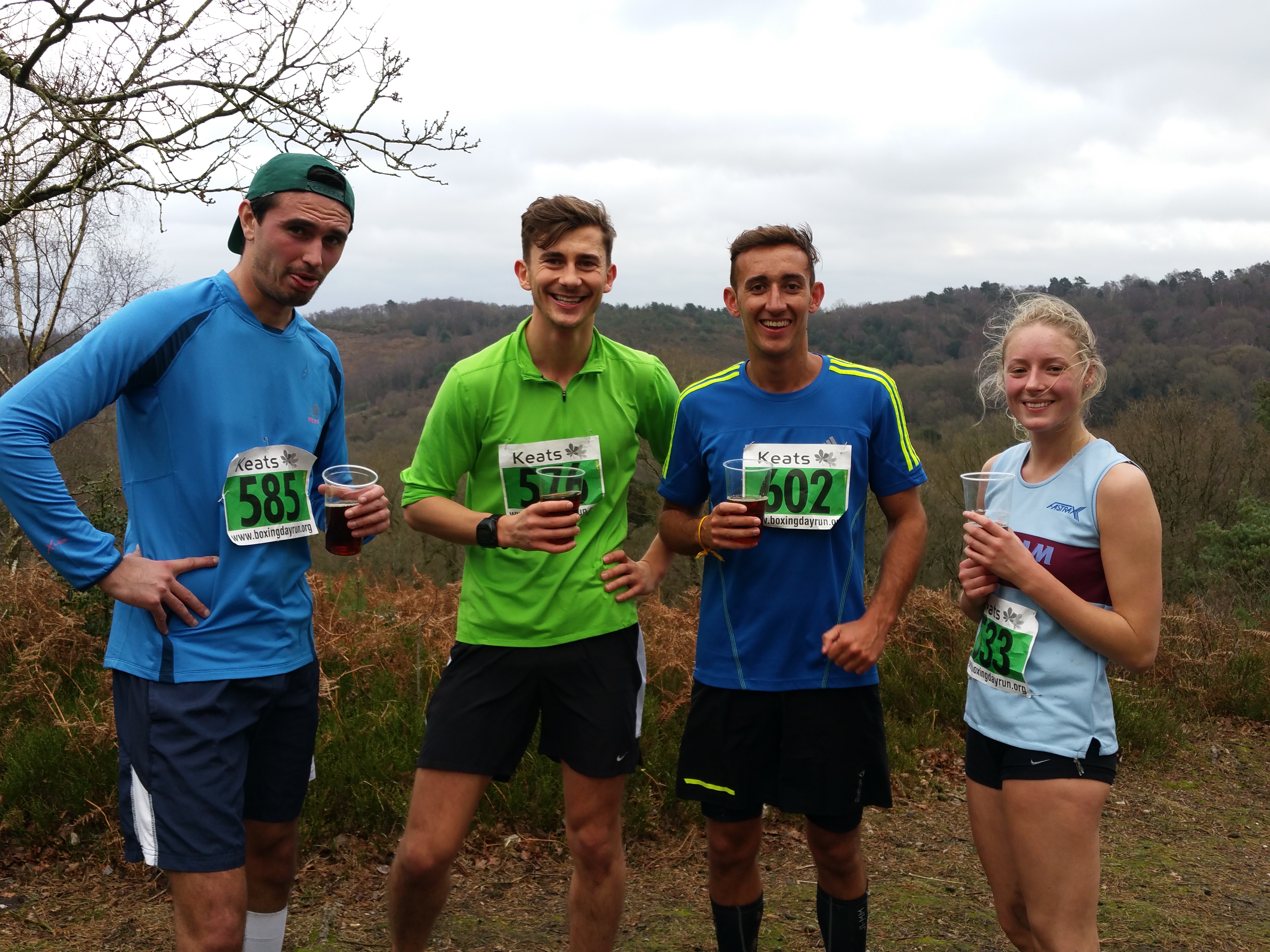 Joe Lyver, Ash Jeggo, Tom Openshaw & Kayleigh Copeland stop for a beer