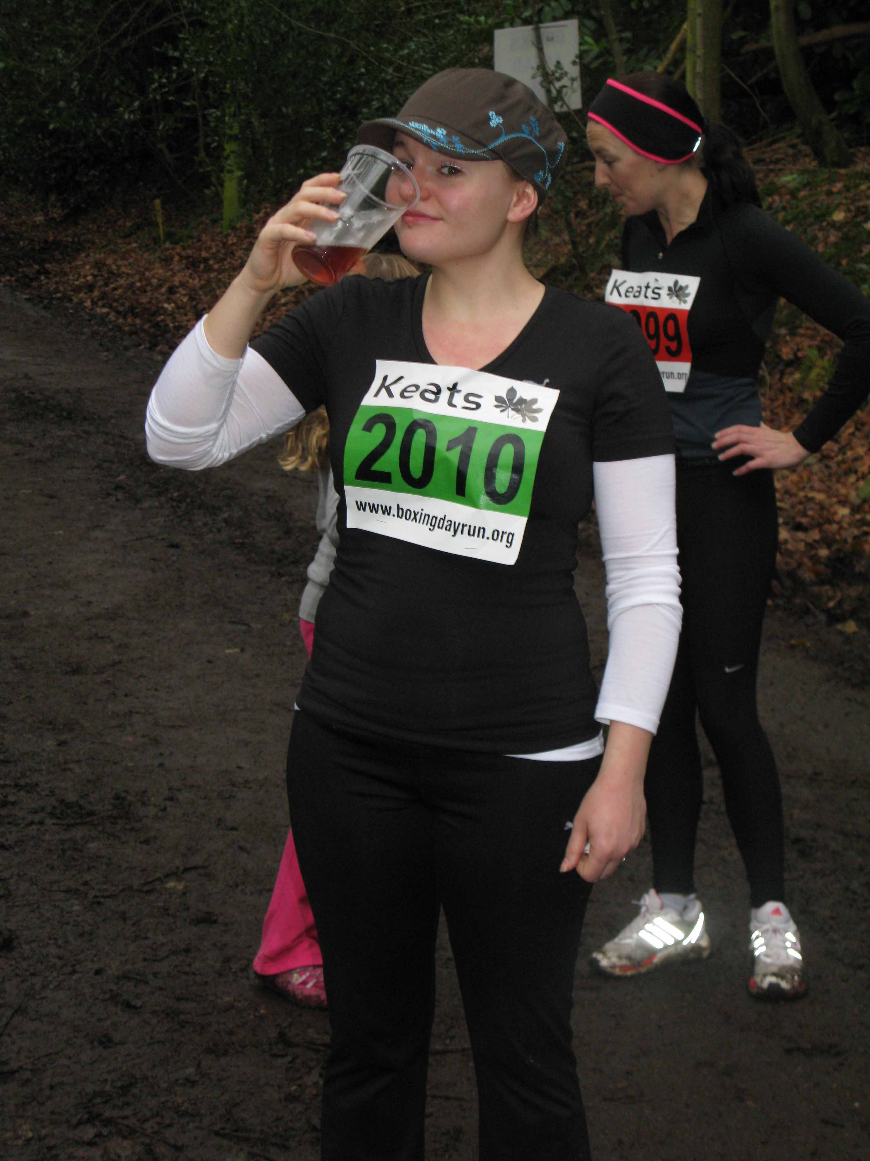 Emma Bicknell enjoys her beer