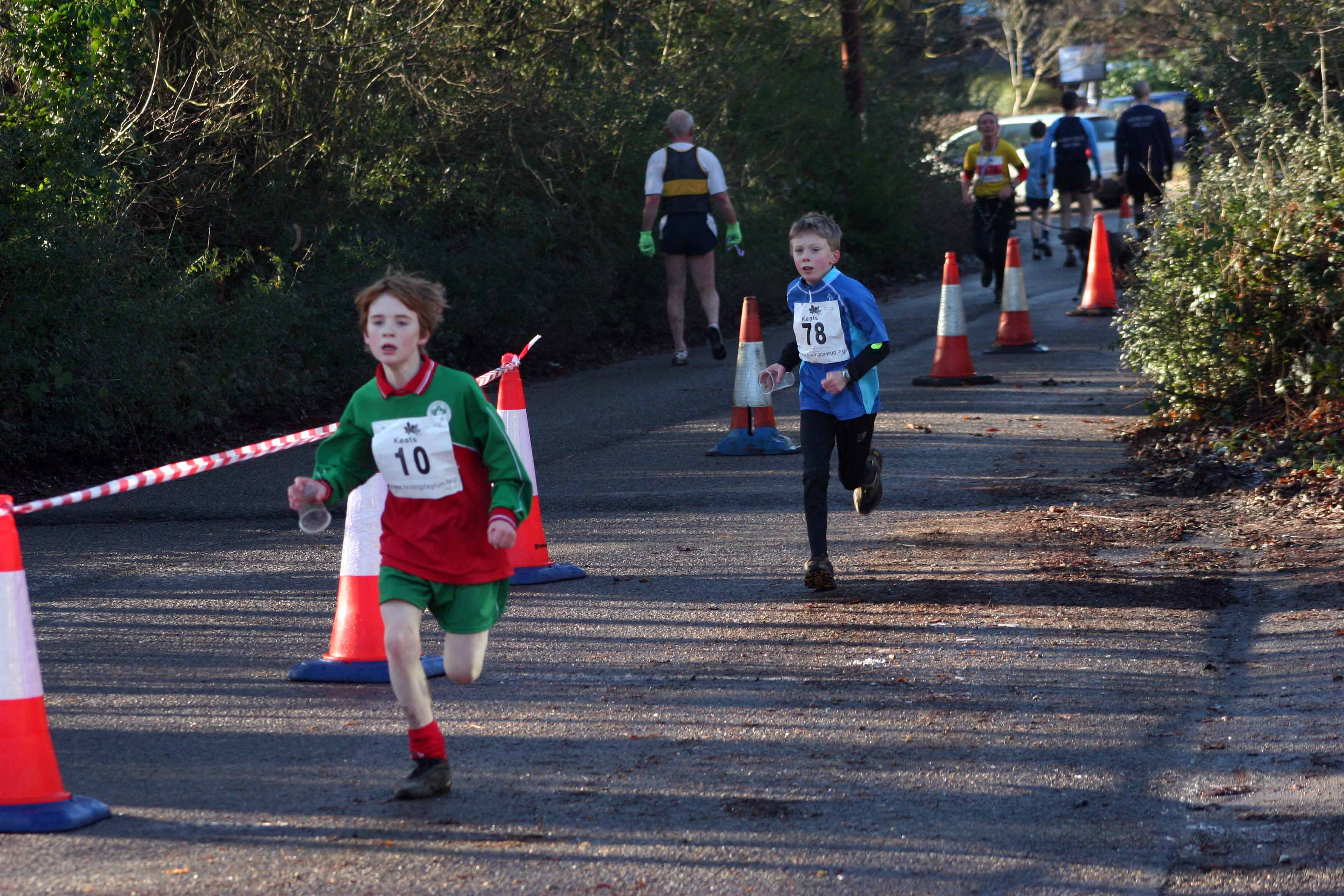 Charles Dudley and Rowan Saxton battle to the finish