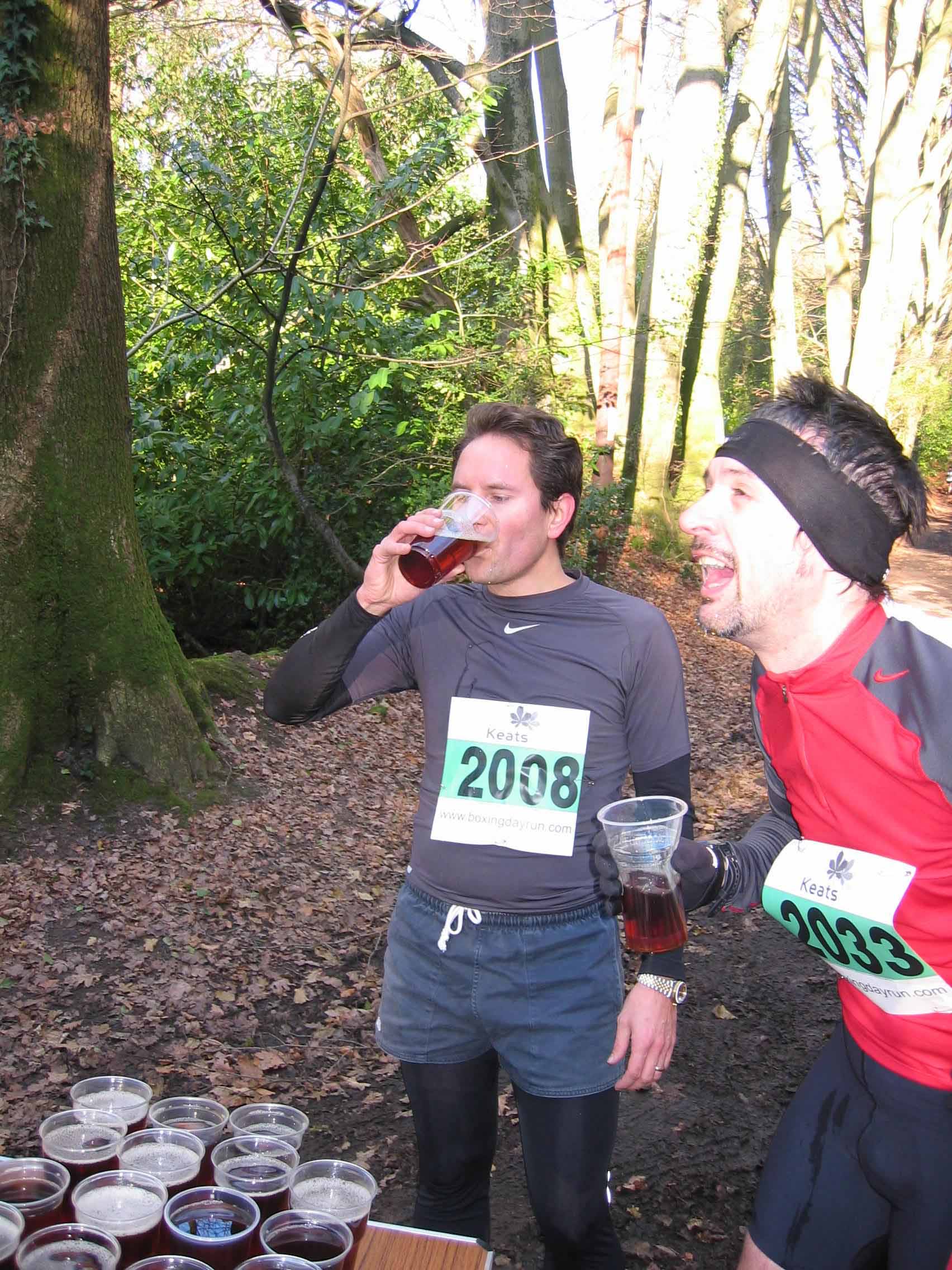 Michael Rix and Mark Bristow at the Beer Station